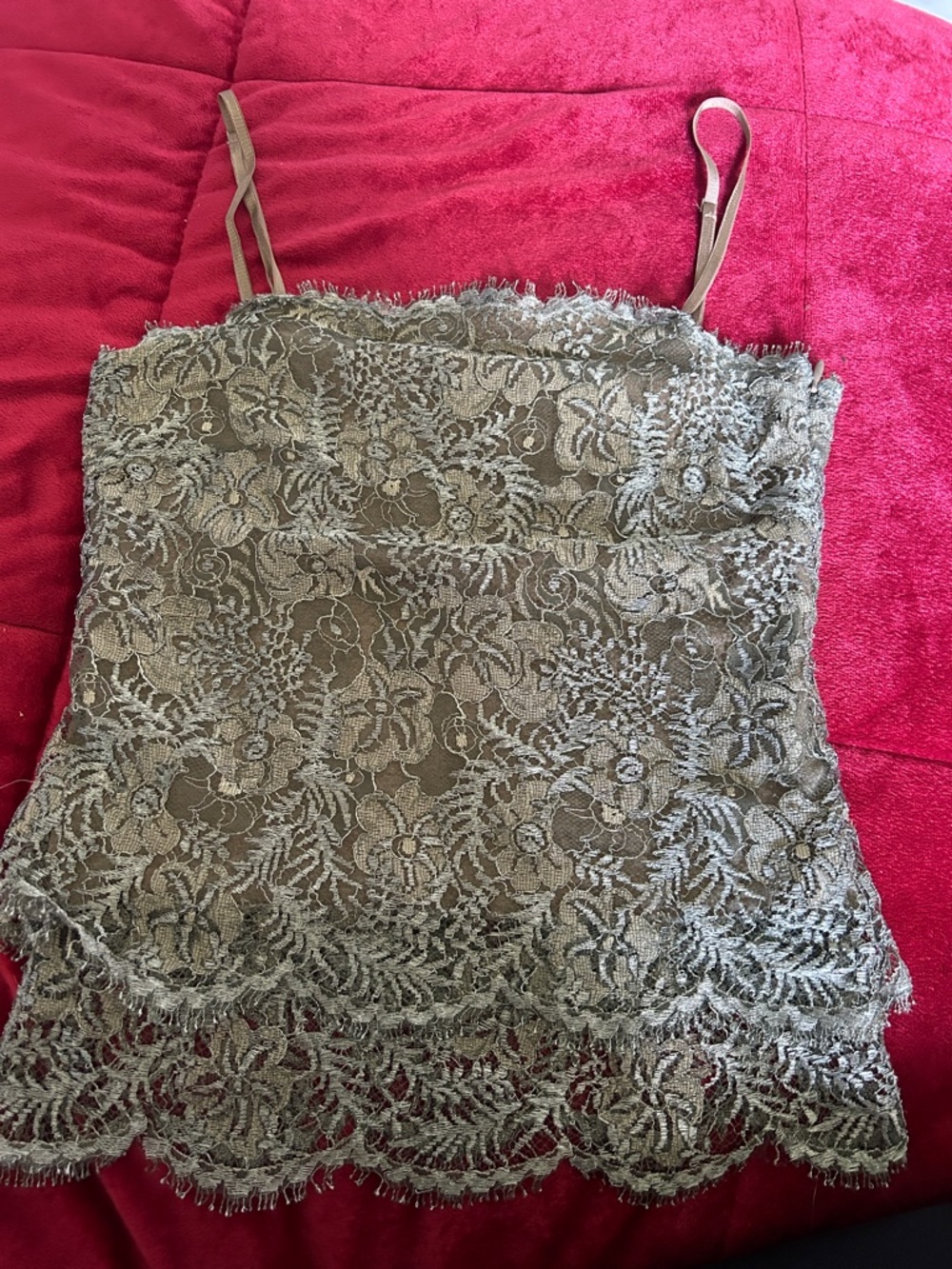 Ralph Lauren Taupe Lace Camisole